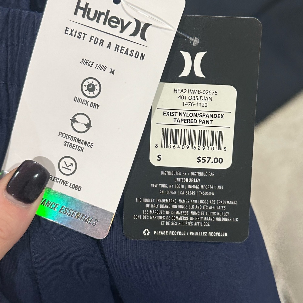 Hurley Obsidian Tapered Pants - Picture 4 of 4